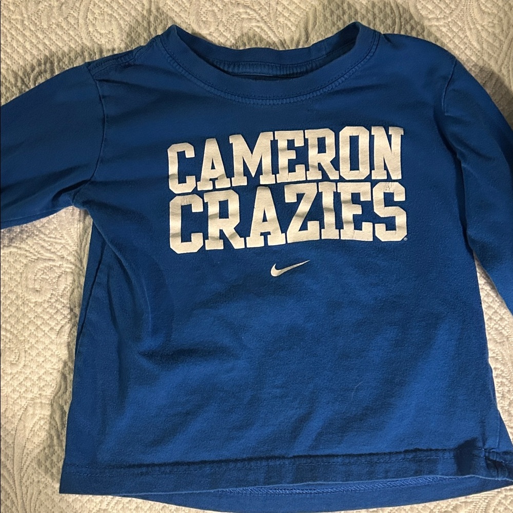 Nike Kids Long Sleeve Duke University “Cameron Crazies”